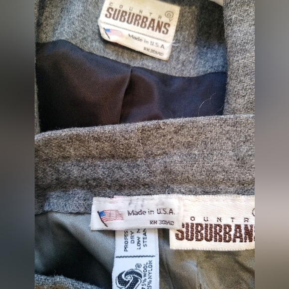 Vtg Wool 2-Piece Suit - Picture 12 of 12